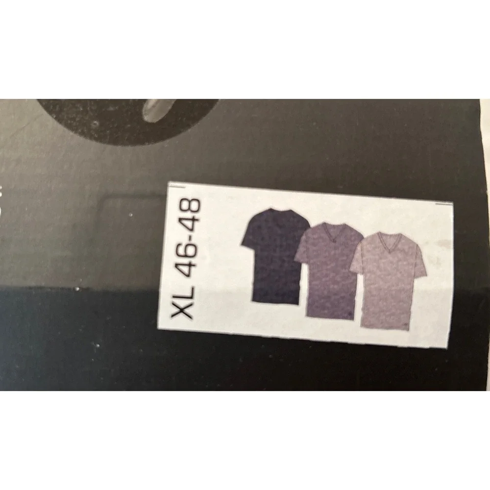 T-SHIRTS 2(X)IST MEN 3 GRAY/BLUE V-NECK UNDERWEAR XL 46-48 QUICK DRY MSRP‎ $42